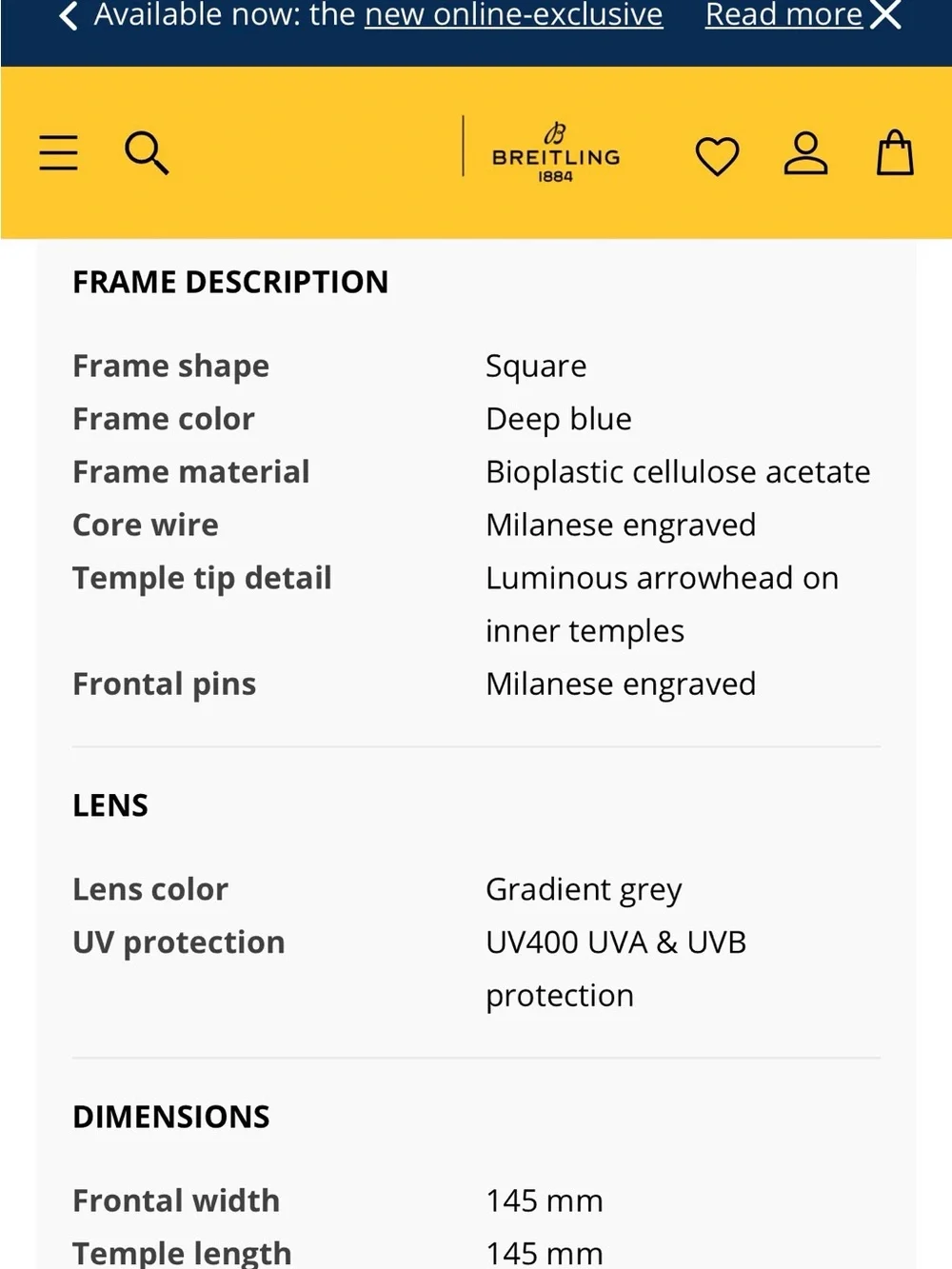 Breitling Cutler and Gross Sunglasses
